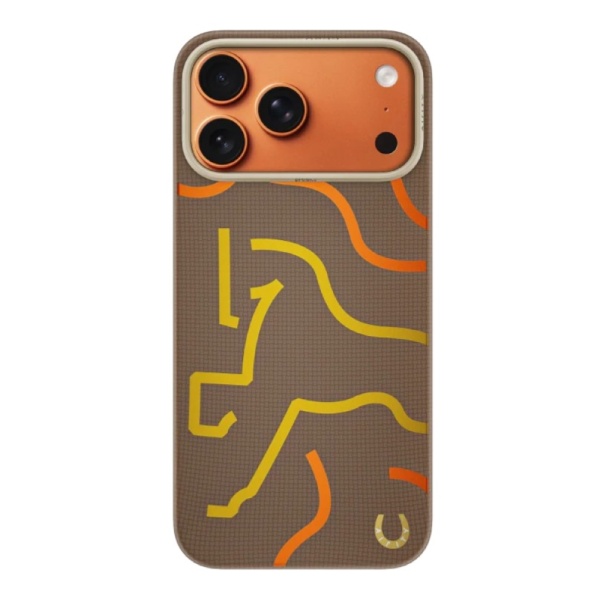 Чехол AIRITY Horse Aramid Fiber Case для iPhone 17 Pro Max Коричневый карбон