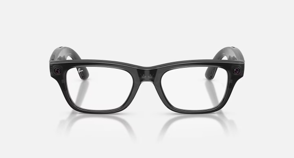 Ray‑Ban Meta Blayzer Optics Gen 2 RW7001 8526 Shiny Transparent Black, 54–19