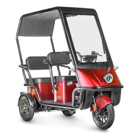 Электротрицикл Wanshida NIPLA 500 60V 1000Вт (Черно-красный-3086)