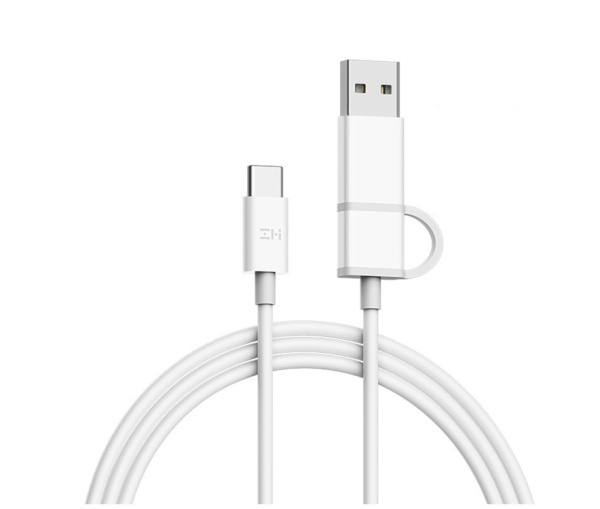 Кабель 2in1 USB/Type-C/Type-C Xiaomi ZMI 100см White AL311 (арт. 04128)