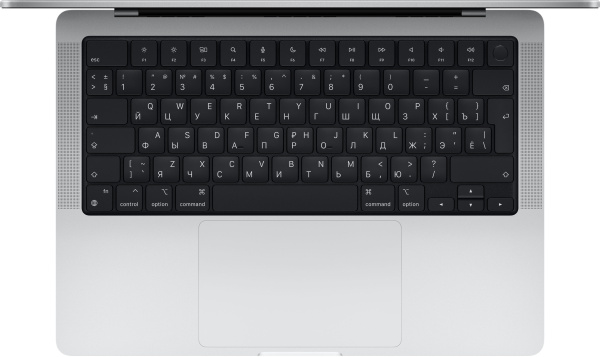 Ноутбук Apple MacBook Pro 14" (M1 Pro 10C CPU, 16C GPU, 2021) 16 ГБ, 1 ТБ SSD, серебристый MKGT3