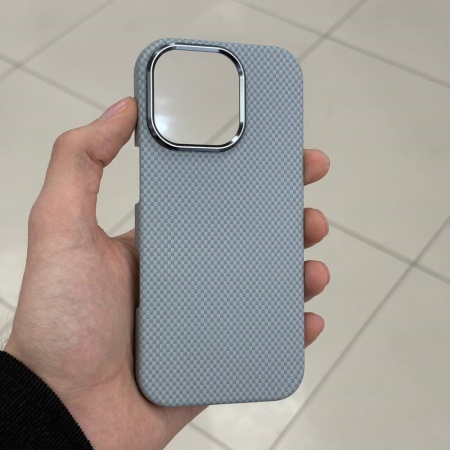 Чехол Mobikas Armor Grid Kevlar IPhone 16 Pro Max Light Gray