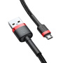 Кабель USB BASEUS Cafule USB - MicroUSB 1.5А 1 м Красно-черный (CAMKLF-B91)