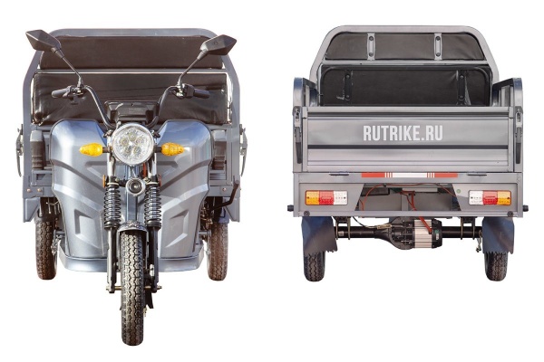 Грузовой электротрицикл Rutrike Мастер 1500 60V1200W (Серый-3289)