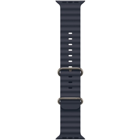 Apple Watch Ultra 2 (2024) 49mm Natural Titanium Case with Navy Ocean Band (MXTH3)