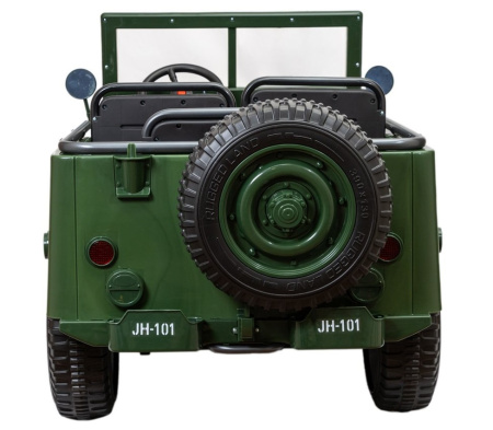 Детский электромобиль Jeep Willys YKE 4137 4x4 Зеленый (армия)