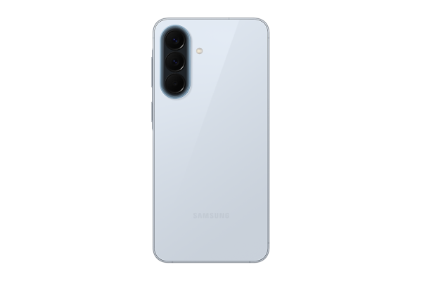 Смартфон Samsung Galaxy A57 12/256Gb Awesome Icyblue, голубой — на белом фоне