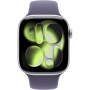 Apple Watch Series 11 GPS 46mm Silver Aluminium Case with Purple Fog Sport Band - M/L