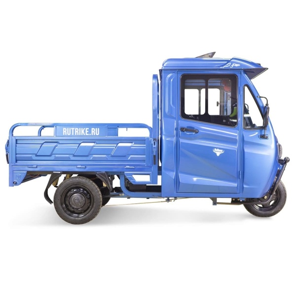 Грузовой электротрицикл Rutrike КАРГО Кабина 1500 60V1000W (Темно-синий-2652)