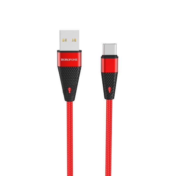 Кабель Borofone 1,2 м BU10 (USB - Type-C) Red