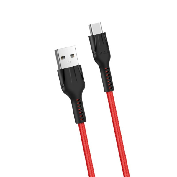 Кабель USB HOCO U31 Benay, USB - Type-C, 2.4А, 1 м, красный