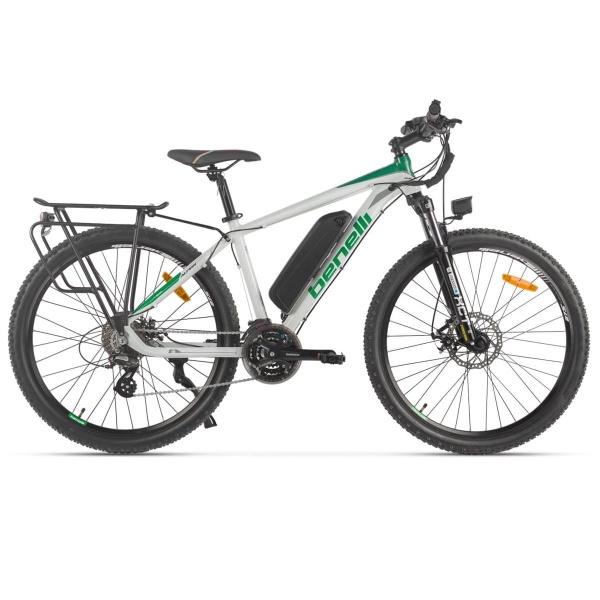 Электровелосипед Benelli E-MTB Alpan 27.5 (Бело-зеленый-3226)