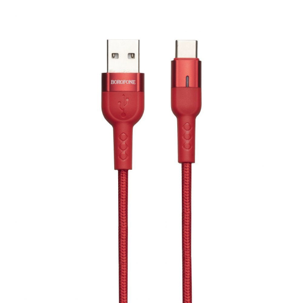 Кабель Borofone 1,2 м BU17 (USB - Type-C) Red