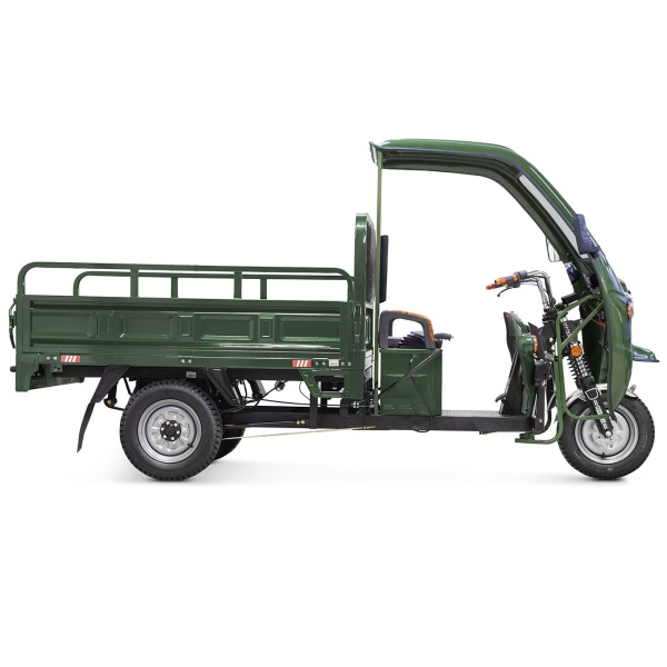 Грузовой электротрицикл Rutrike D4 NEXT КАБИНА 1800 60V1500W Зеленый