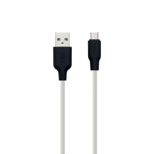 Кабель USB Hoco X21 USB - MicroUSB 2.4A 1m white