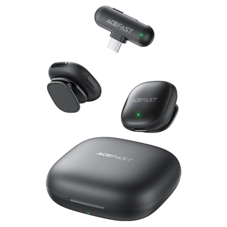 Беспроводной петличный микрофон AceFast R1 USB-C Black