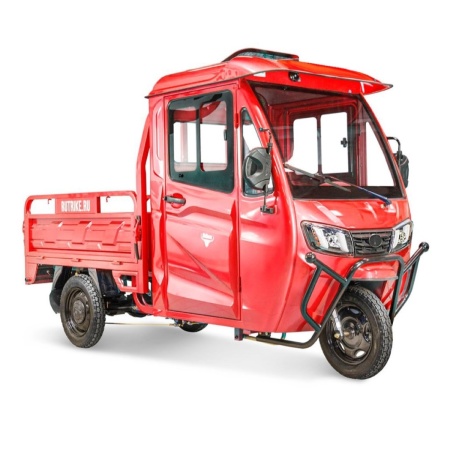 Грузовой электротрицикл Rutrike КАРГО Кабина 1500 60V1000W (Красный-2734)