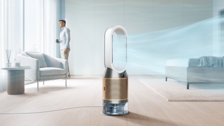 Очиститель-увлажнитель воздуха Dyson PH05 (White/Gold) (EU) — дополнительный ракурс 4 на белом фоне