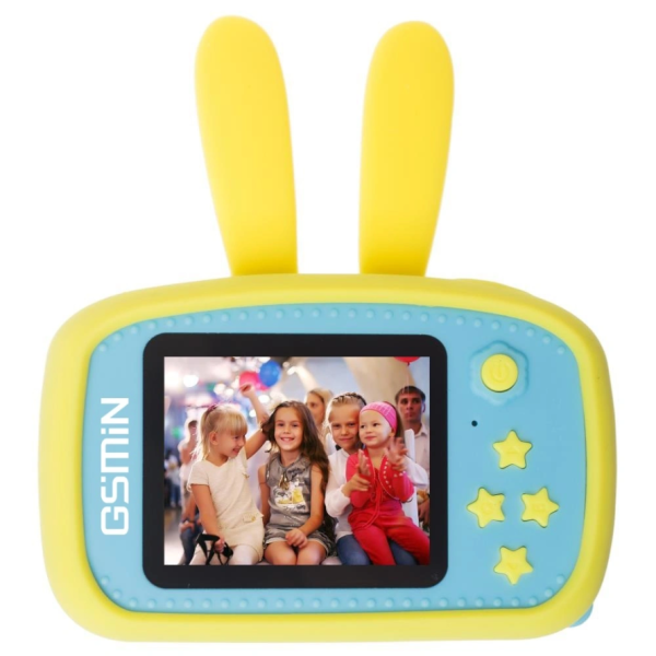 Детская камера Кролик GSMIN Fun Camera Rabbit желтый