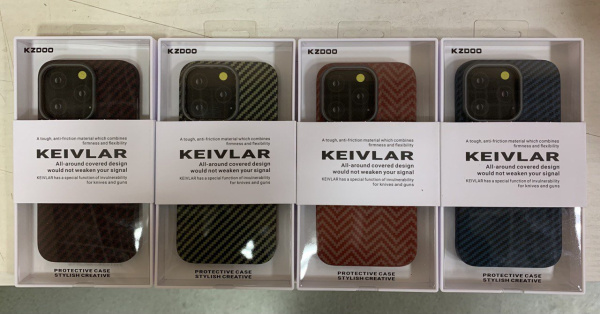 Чехол накладка карбон K-Doo Keivlar для iPhone 14 Pro