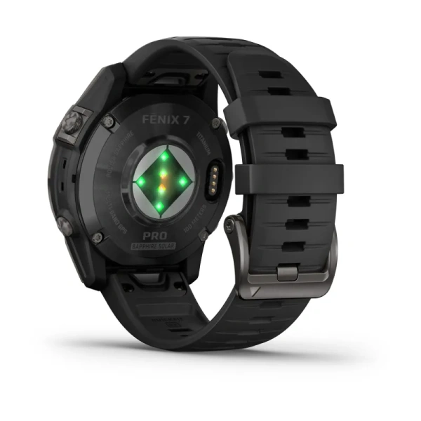 Умные часы Garmin Fenix 7 Pro Sapphire Solar 47 мм, Carbon Grey DLC, чёрный ремешок (010-02777-11)