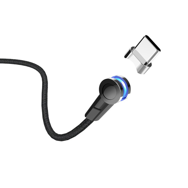 Кабель USB HOCO S8 Magnetic USB - Type-C 1.2 м Черный