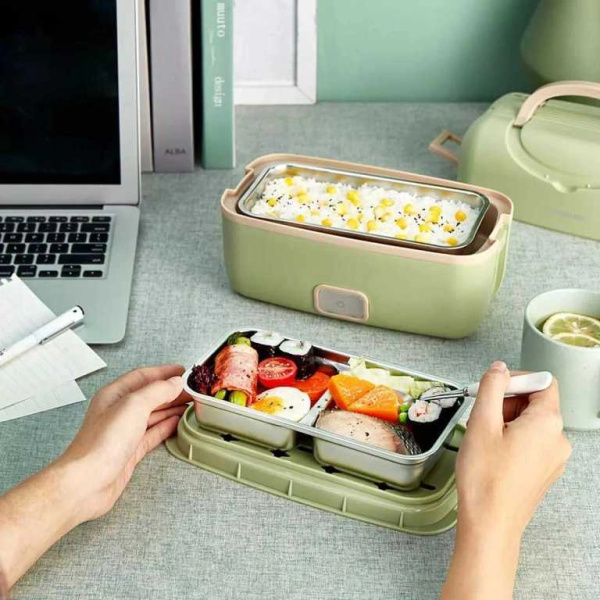 Ланч-бокс XiaoMi Liren Portable Cooking Electric Lunch Box (FH-18) Зелёный