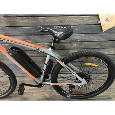 Электровелосипед Eltreco XT 600 (серо-оранжевый-2128)