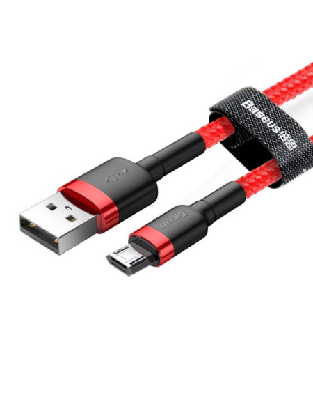 Кабель USB BASEUS Cafule USB - MicroUSB 2.4А 1 м Красный (CAMKLF-B09)