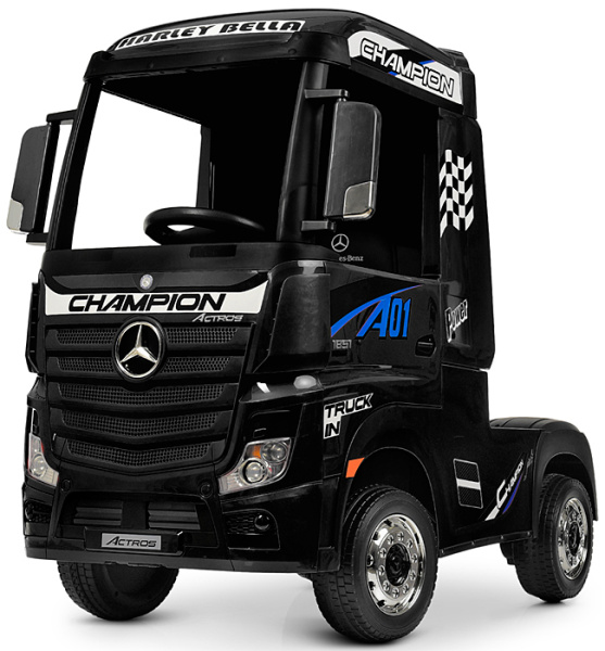 Детский электромобиль Грузовик Mercedes-Benz Truck HL358 черный краска