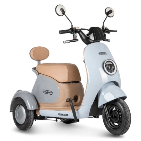 Электротрицикл Rutrike Gelbert Ogma 48V/60V 650Вт (Серо-голубой-3051)