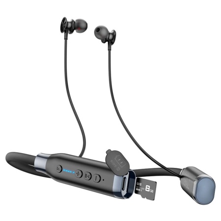 Беспроводные наушники для спорта Hoco ES62 Pretty, Bluetooth, 800 мАч, черный