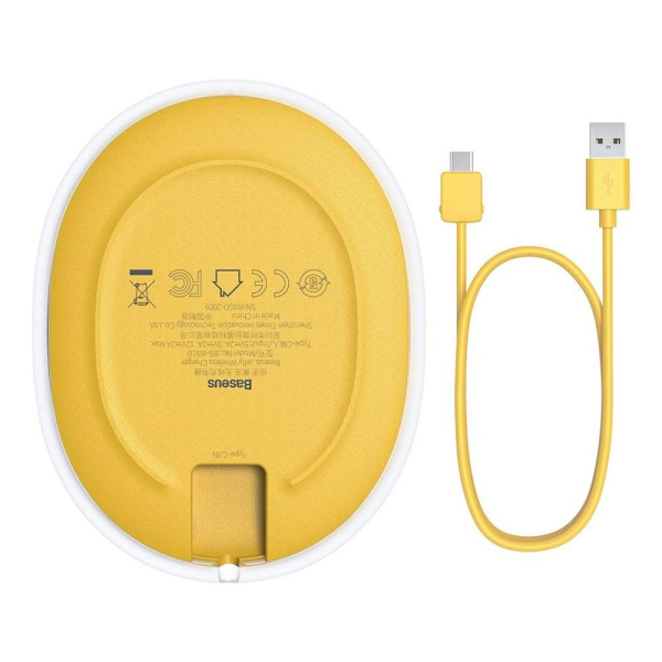 Беспроводное зарядное устройство BASEUS Jelly BS-W510 2A 18W (WXGD-0Y) желтый