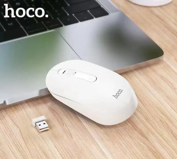 Мышь компьютерная беспроводная Hoco GM14 белый