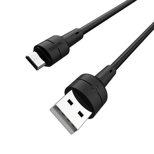 Кабель Borofone 1 м BX30 (USB - Micro USB) Black