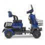 Электроскутер четырехколесный Rutrike Квадро (Синий-3266)