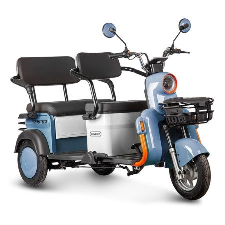 Электротрицикл Rutrike Gelbert Beta 48V/60V 800Вт (Сине-белый-3029)