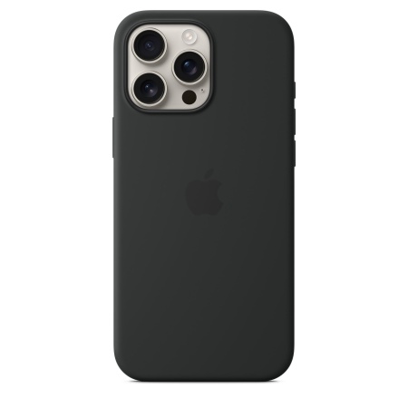 Чехол Silicone Case MagSafe Iphone 16 Pro Max Black