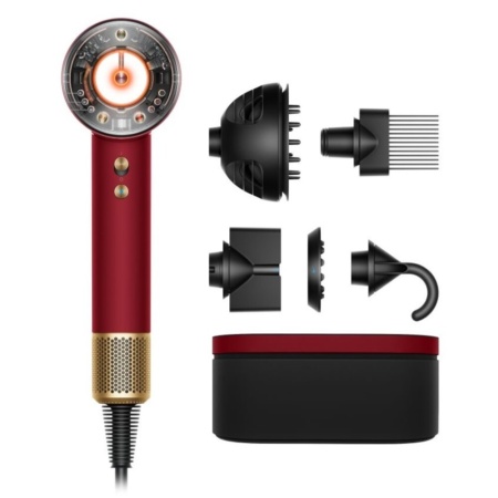 Фен для волос Dyson Supersonic Nural HD16 Red Velvet/Gold с кейсом EU