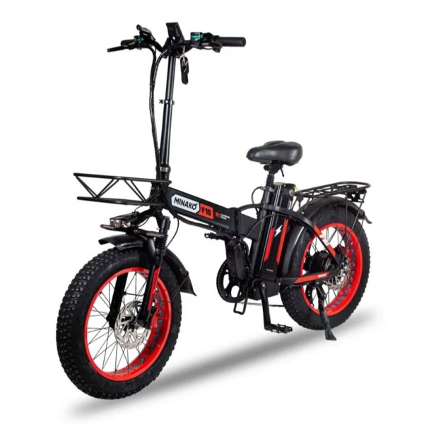 Электровелосипед Minako F10 PRO 15Ah Красный (спицы)