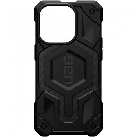 Чехол с поддержкой MAGSAFE Uag Monarch Pro для iPhone 14 6.1", цвет карбон (Carbon Fiber)