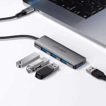 Хаб AceFast J15 15сm USB-С