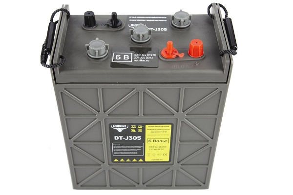 Аккумулятор тяговый WET Rutrike DT-J305 (6V271A/H C5) [J305H-AC]