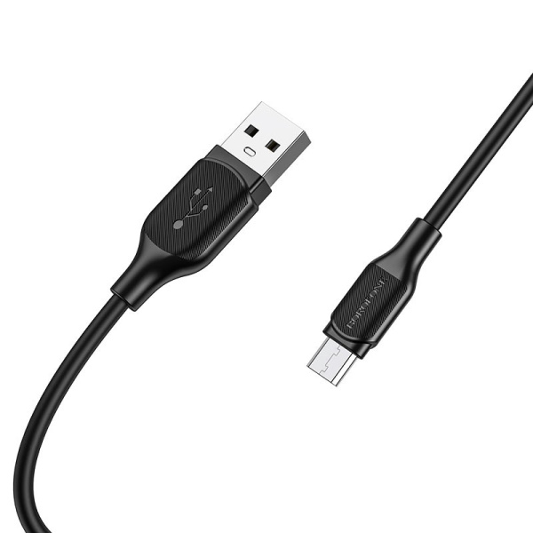 Кабель USB Borofone BX42 Encore, USB - Lightning, 2.4A, 1м, черный