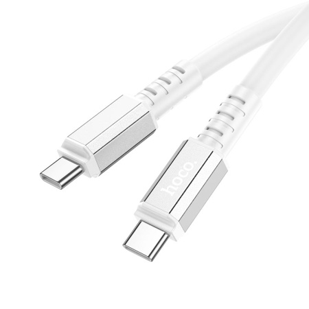 Кабель Hoco X85 Strength 60W Type-C to Type-C 1m (White)