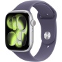 Apple Watch Series 11 GPS 46mm Silver Aluminium Case with Purple Fog Sport Band - M/L