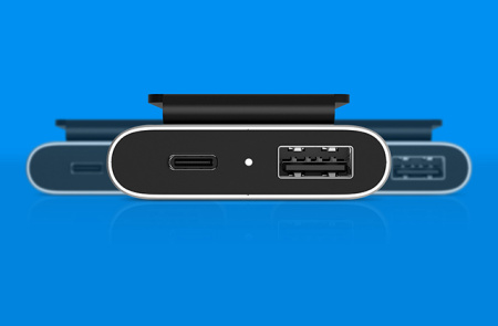 Удлинитель с дополнительными разъемами для Xiaomi Car Charger QC 3.0 USB-A + USB-C (CCPJ01ZM) (Silver)