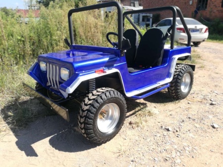 Электромобиль GreenCamel Jeep (60V 1500W R8 Дифференциал, 2 gear) синий