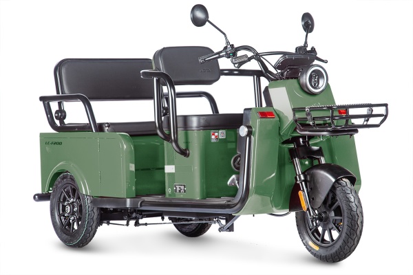 Электротрицикл Wanshida LC-F200 60V 1000Вт (Зеленый-3081)