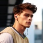 Беспроводные наушники для спорта Hoco ES72 Benevolent, Bluetooth, 200 мАч, черный